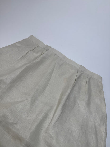 Vintage Dior Twin Set White Brown M/L