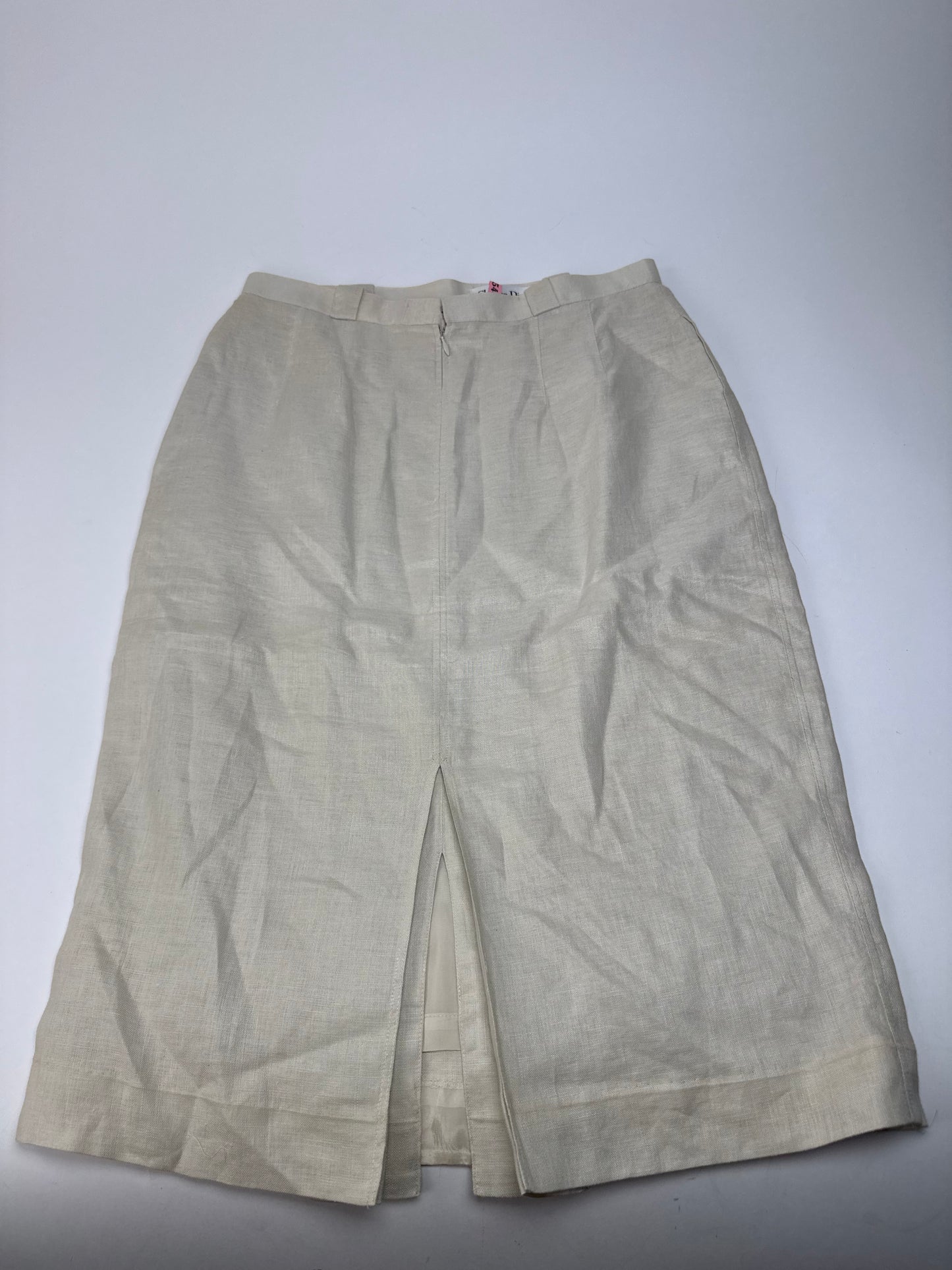 Vintage Dior Twin Set White Brown M/L