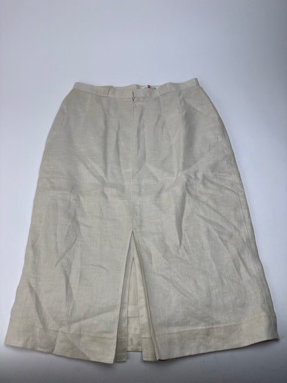 Vintage Dior Twin Set White Brown M/L