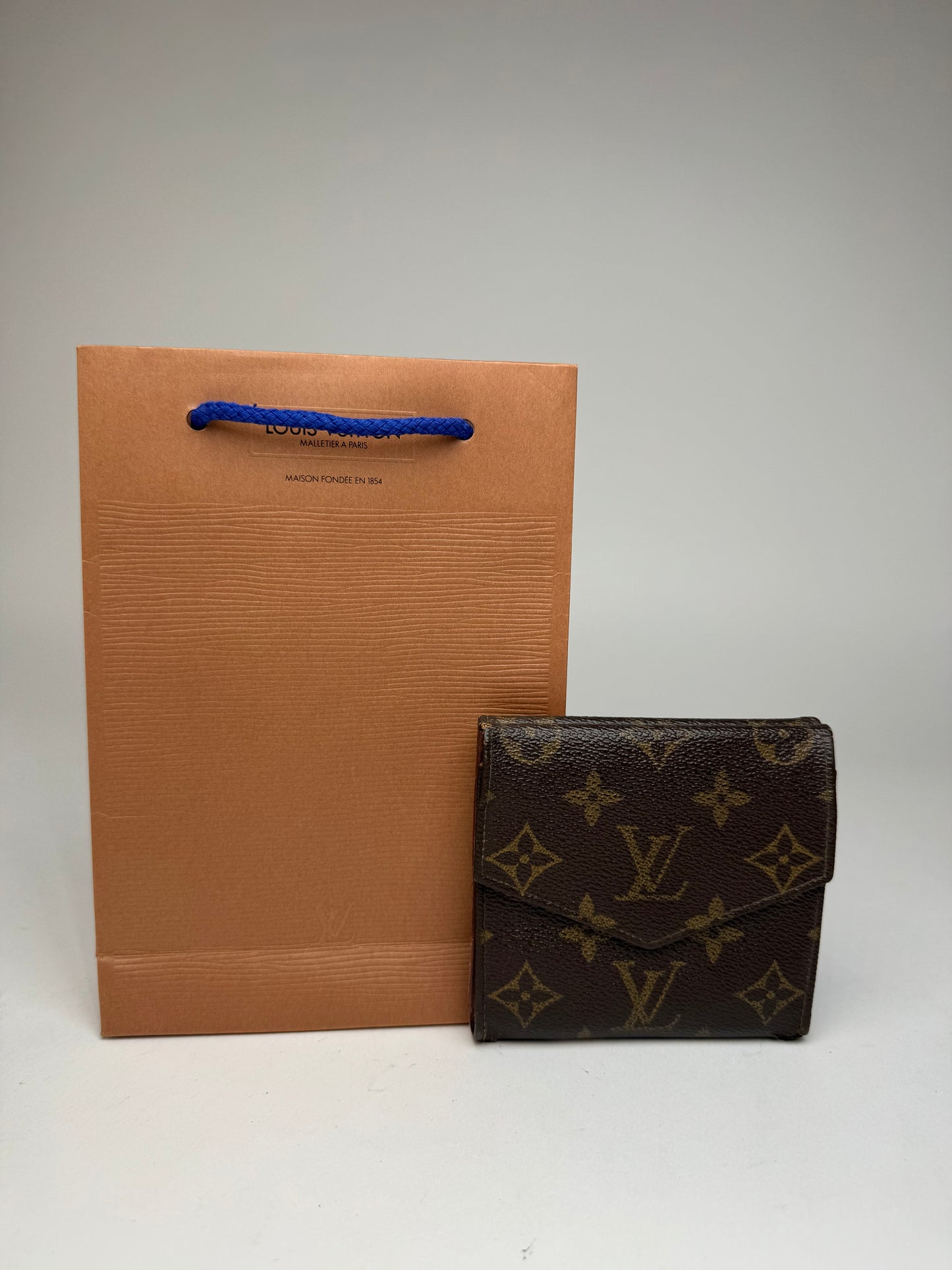 Vintage Louis Vuitton Leather monogram Wallet brown