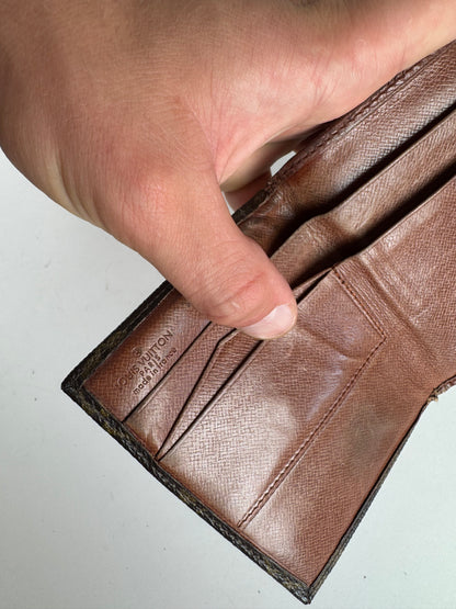 Vintage Louis Vuitton Leather monogram Wallet brown