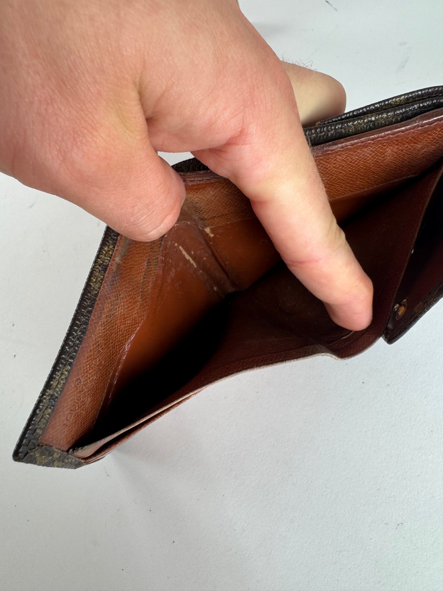 Vintage Louis Vuitton Leather monogram Wallet brown