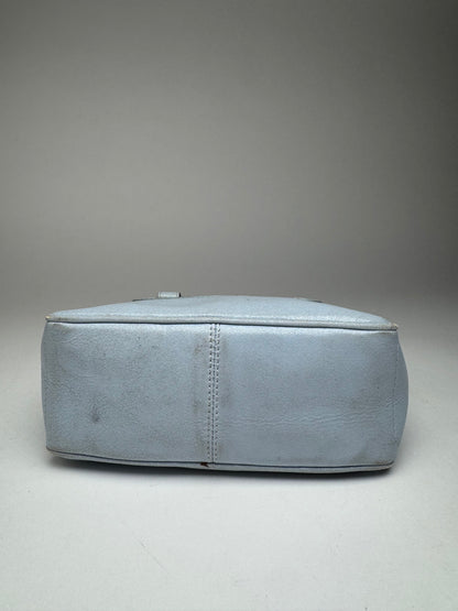 Vintage Celine baby blue leather mini bag