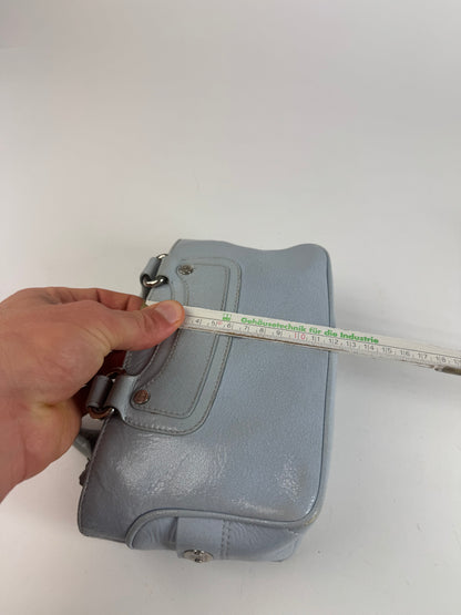 Vintage Celine baby blue leather mini bag