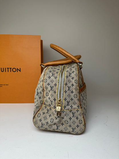 Vintage Louis Vuitton Monogram Mini Lin Canvas Handbag Beige Brown