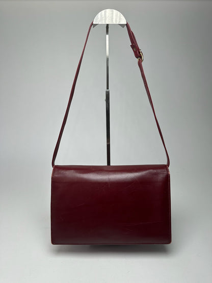 Vintage  Givenchy 4G leather bag burgundy