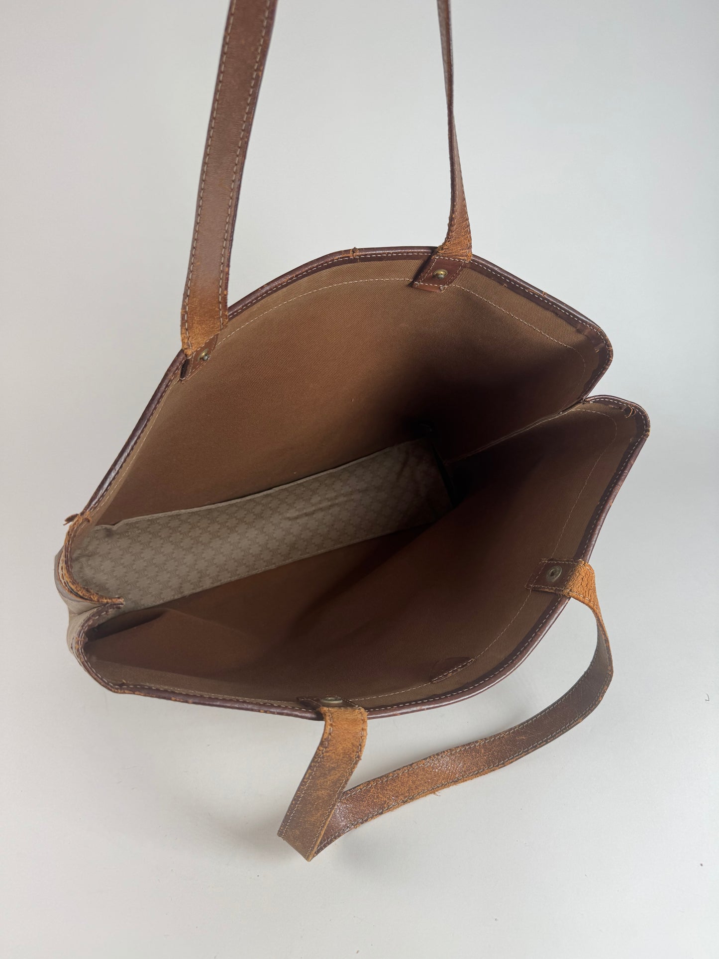 Vintage Celine Monogram Big Bag leather shopper