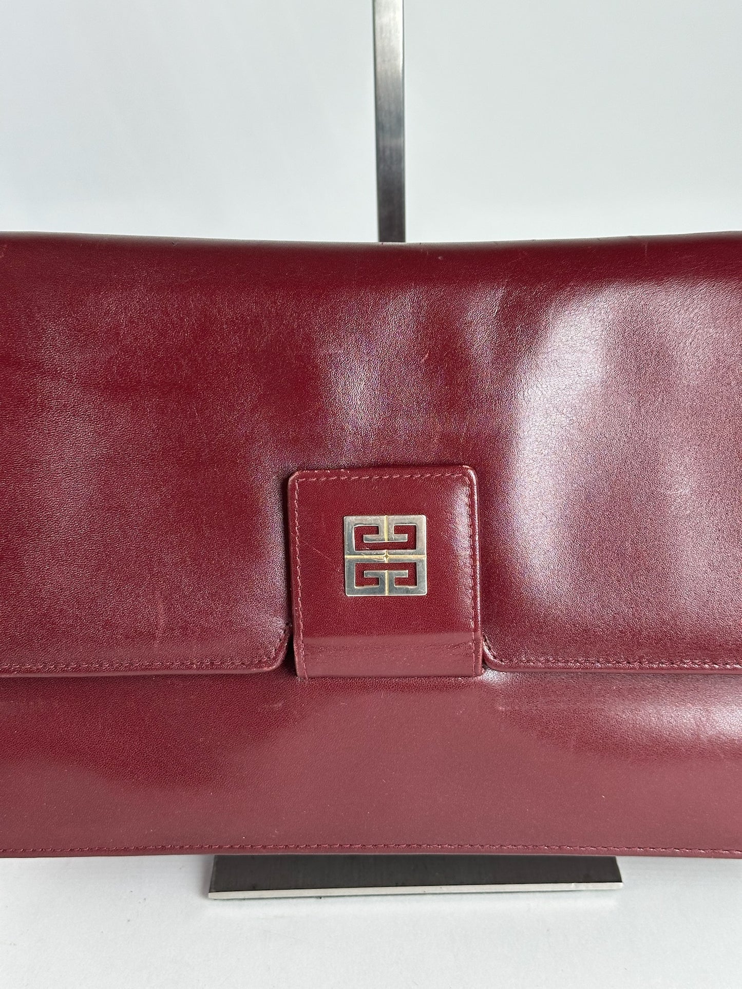 Vintage  Givenchy 4G leather bag burgundy