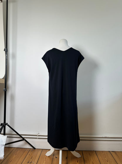 Vintage Kansai Yamamoto Cotton Blend Dress Black Yellow Fuchsia M