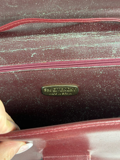 Vintage  Givenchy 4G leather bag burgundy