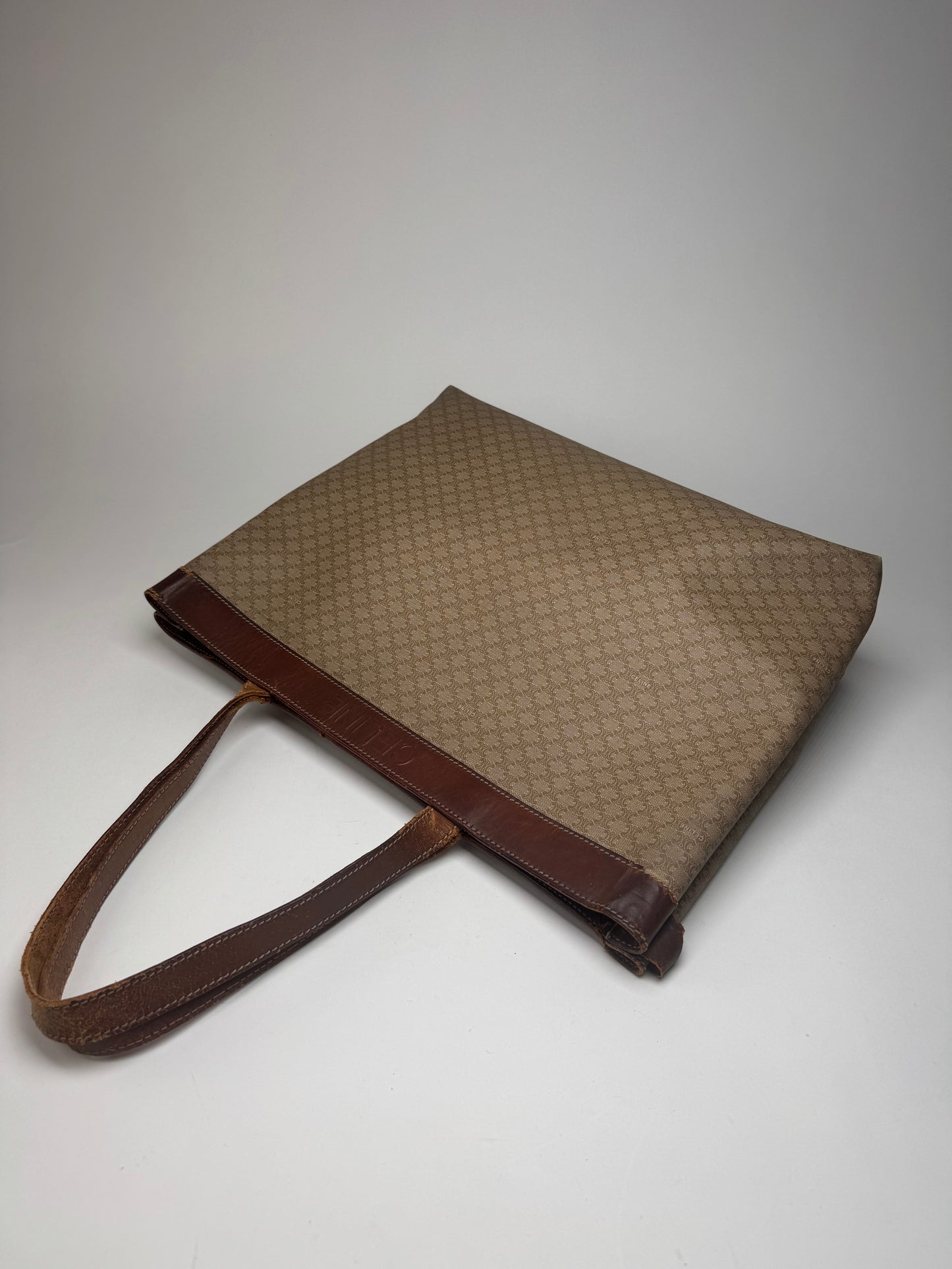 Vintage Celine Monogram Big Bag leather shopper