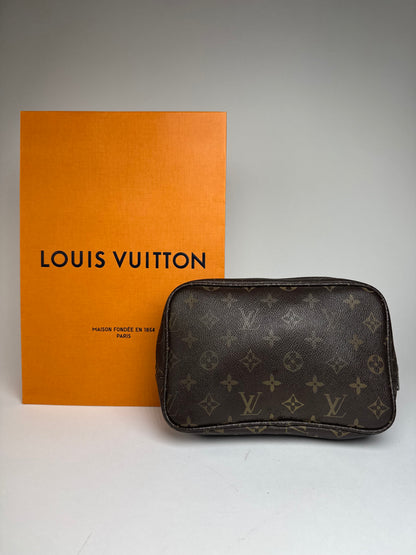 Vintage Louis Vuitton Leather Monogram Clutch Brown