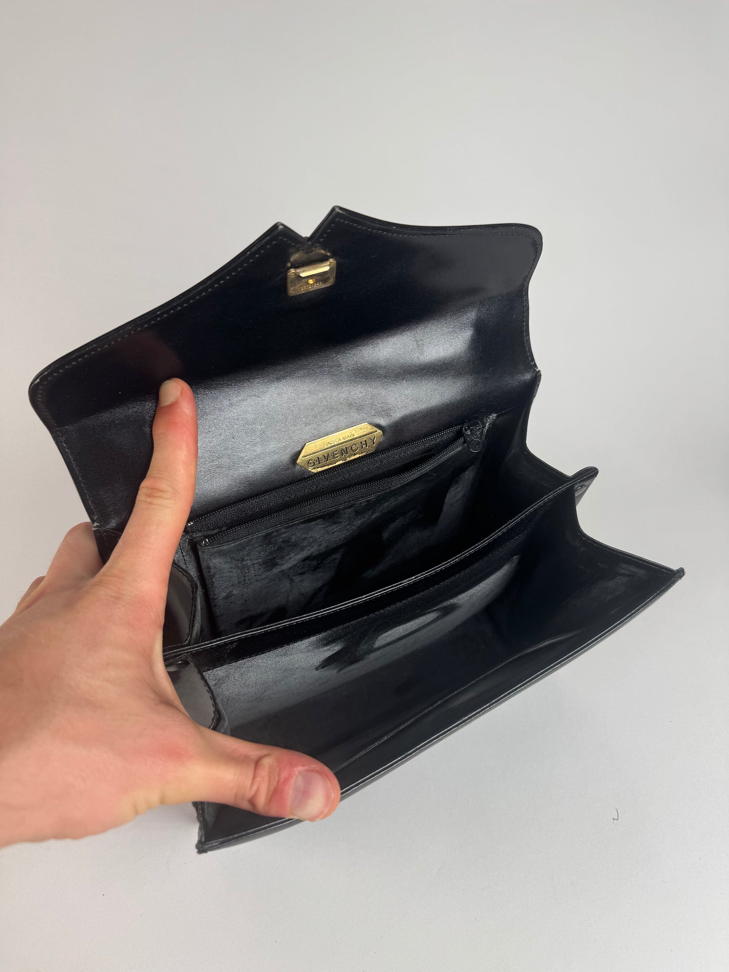 Vintage Givenchy 4G leather bag black