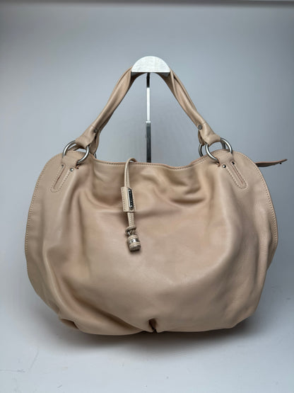 Grand sac vintage en cuir rose Céline