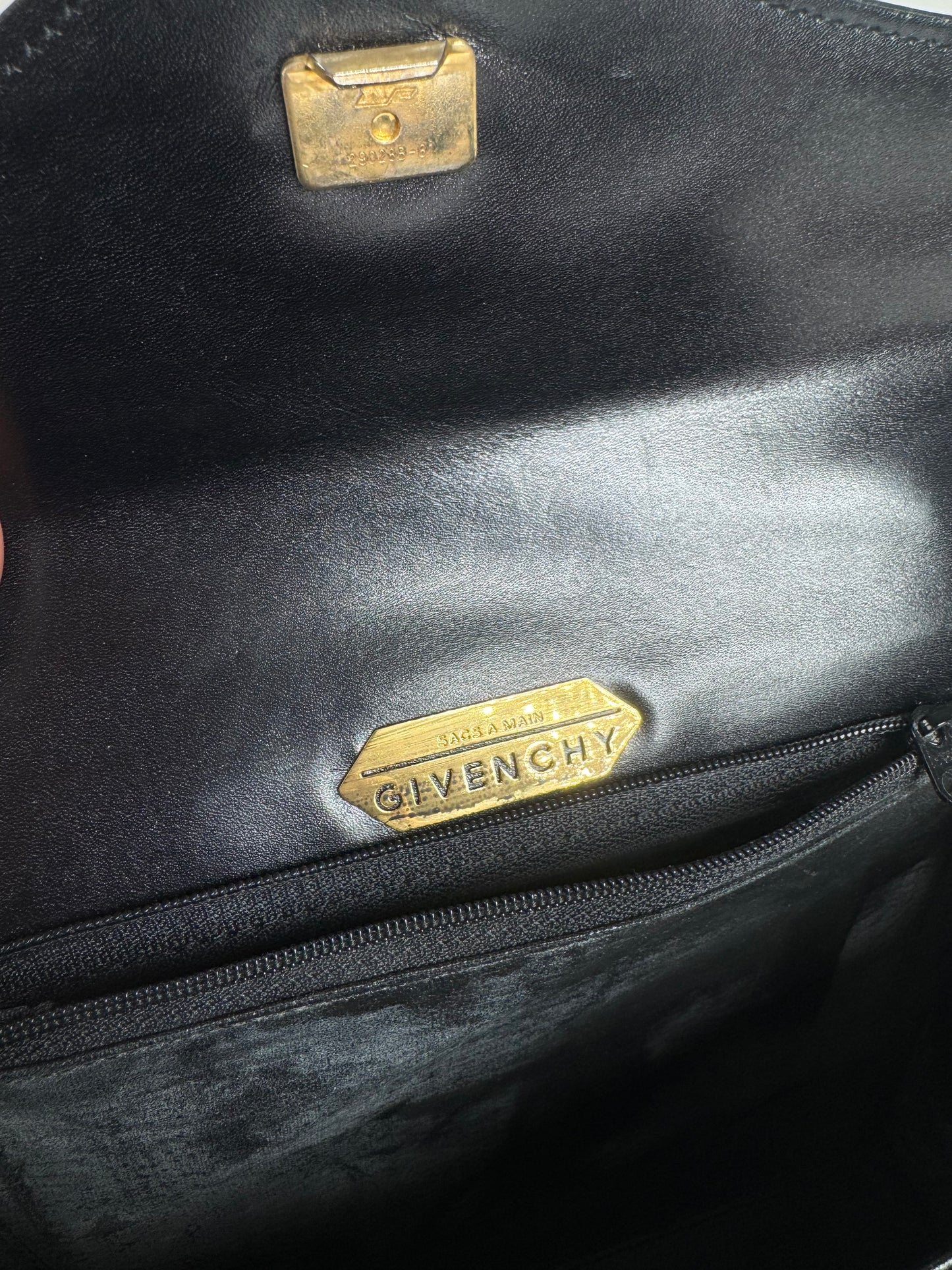 Vintage Givenchy 4G leather bag black