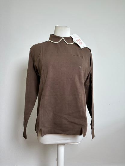 Vintage Balenciaga Cotton Polo Shirt Brown M