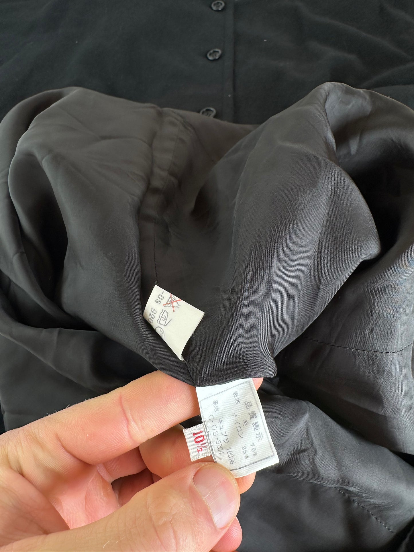 Vintage Givenchy Wool Shift Dress Black M