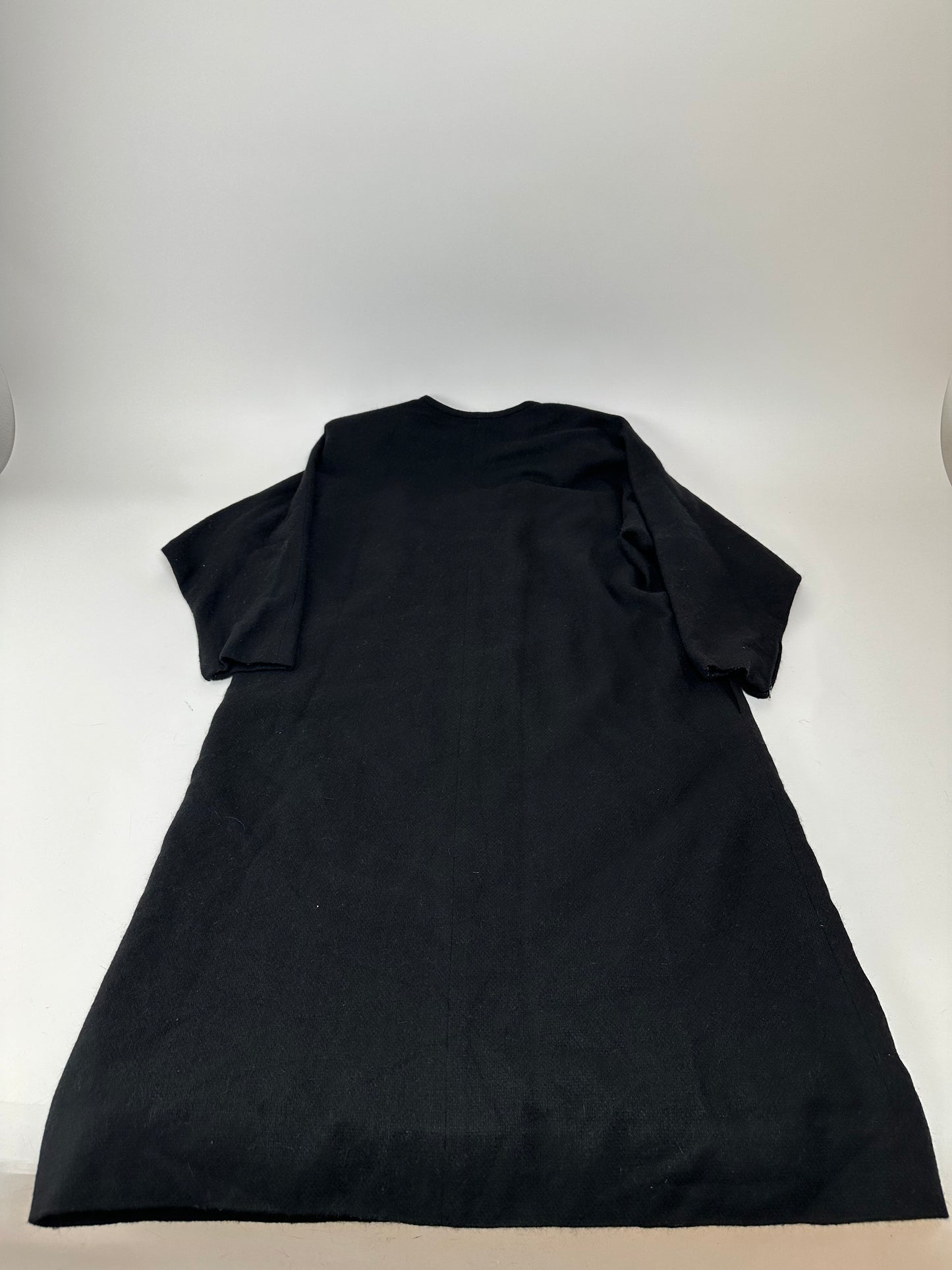 Vintage Givenchy Wool Shift Dress Black M