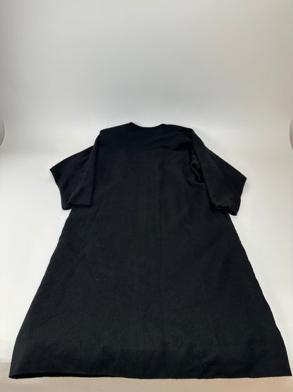 Vintage Givenchy Wool Shift Dress Black M