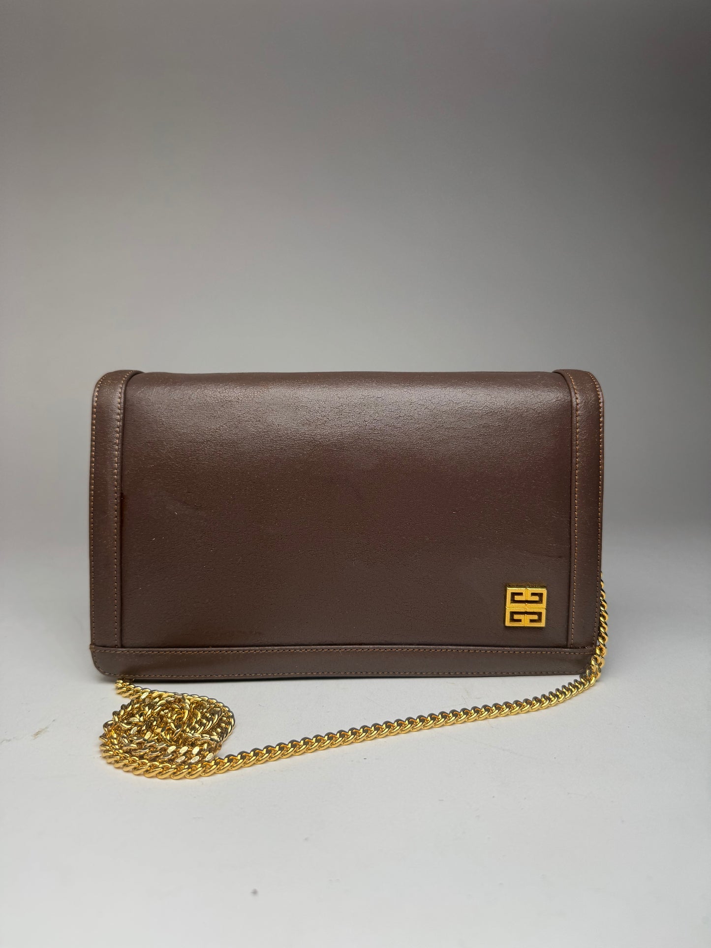 Vintage  Givenchy 4G leather bag brown