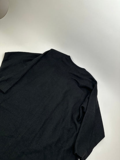 Vintage Givenchy Wool Shift Dress Black M