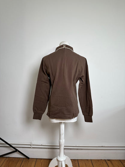 Vintage Balenciaga Cotton Polo Shirt Brown M