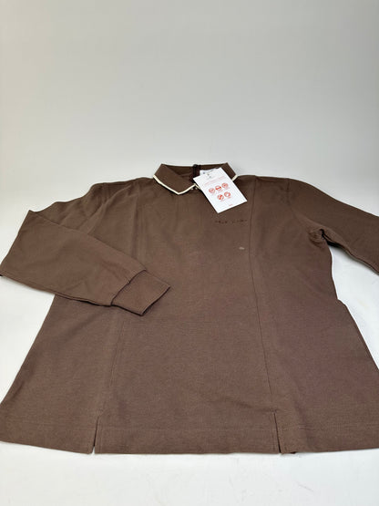 Vintage Balenciaga Cotton Polo Shirt Brown M