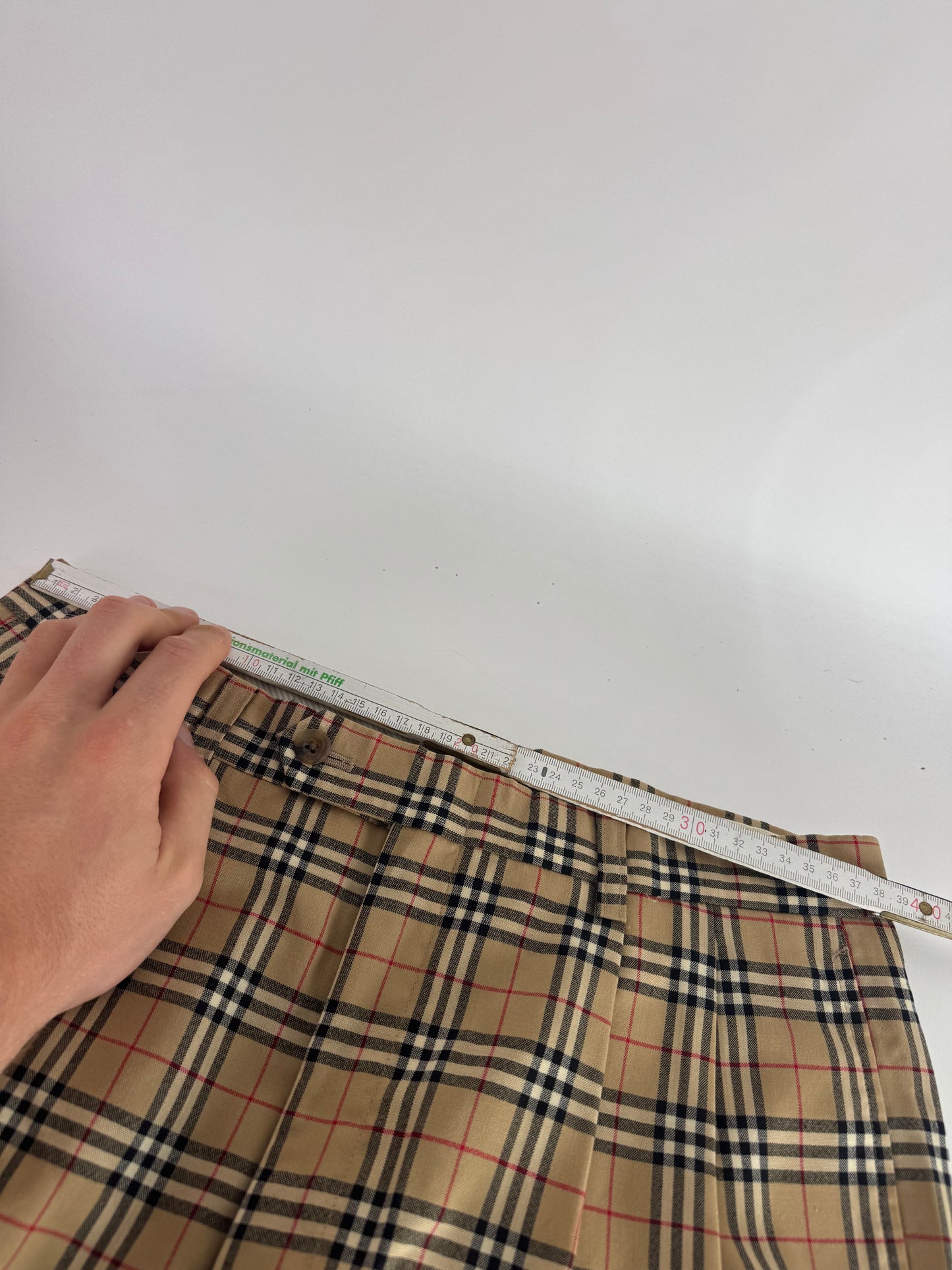 Vintage Burberry Mens Novacheck Pants Beige M