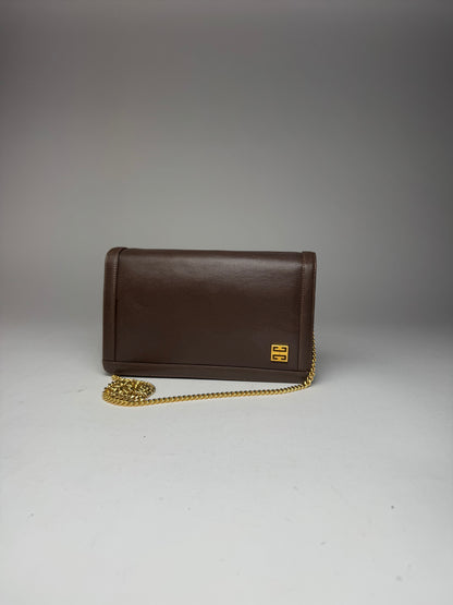 Vintage  Givenchy 4G leather bag brown
