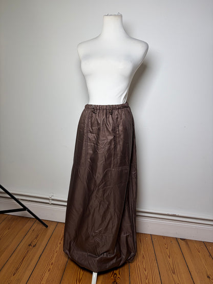Vintage Issey Miyake Maxi Skirt Brown M