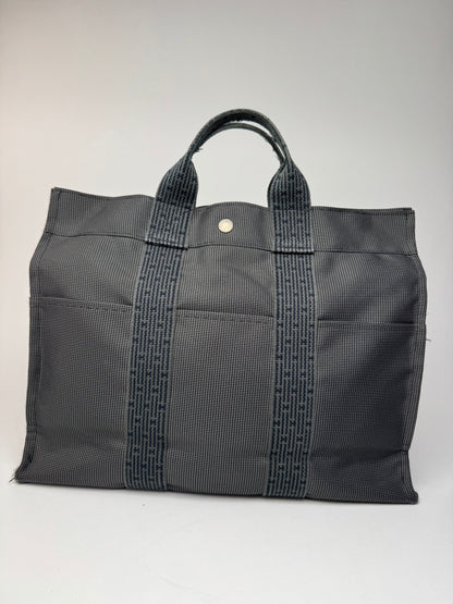 Vintage Hermes Polyester Bag Anthracite