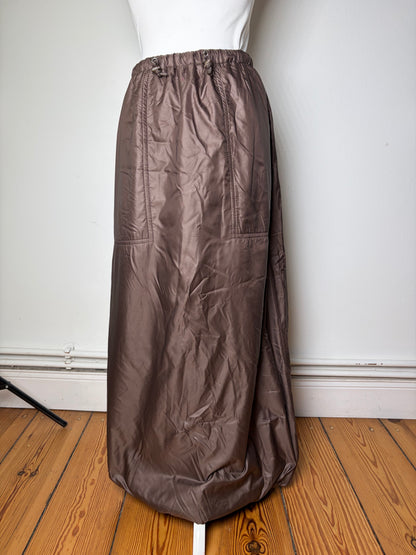 Vintage Issey Miyake Maxi Skirt Brown M
