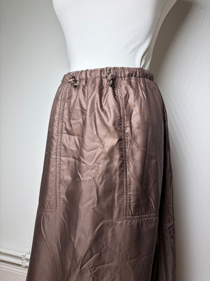 Vintage Issey Miyake Maxi Skirt Brown M