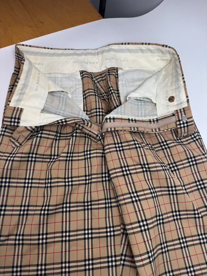 Vintage Burberry Mens Novacheck Pants Beige M