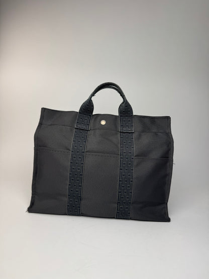Vintage Hermes Polyester Bag Anthracite