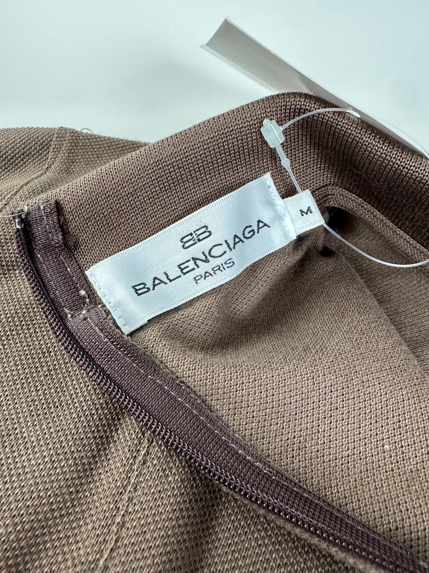 Vintage Balenciaga Cotton Polo Shirt Brown M