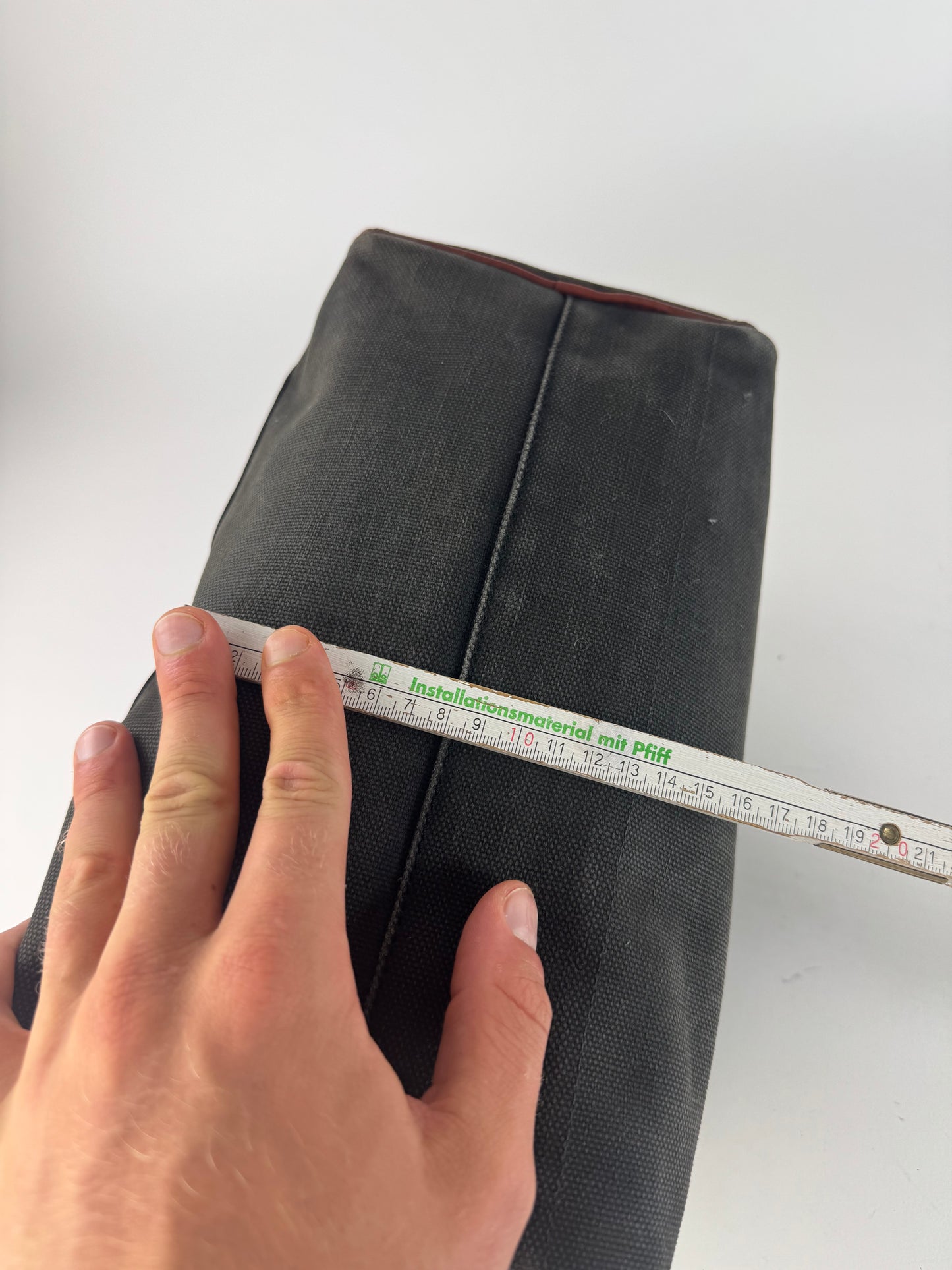 Sac vintage Yves Saint Laurent Mini Boston en cuir et toile noir et marron