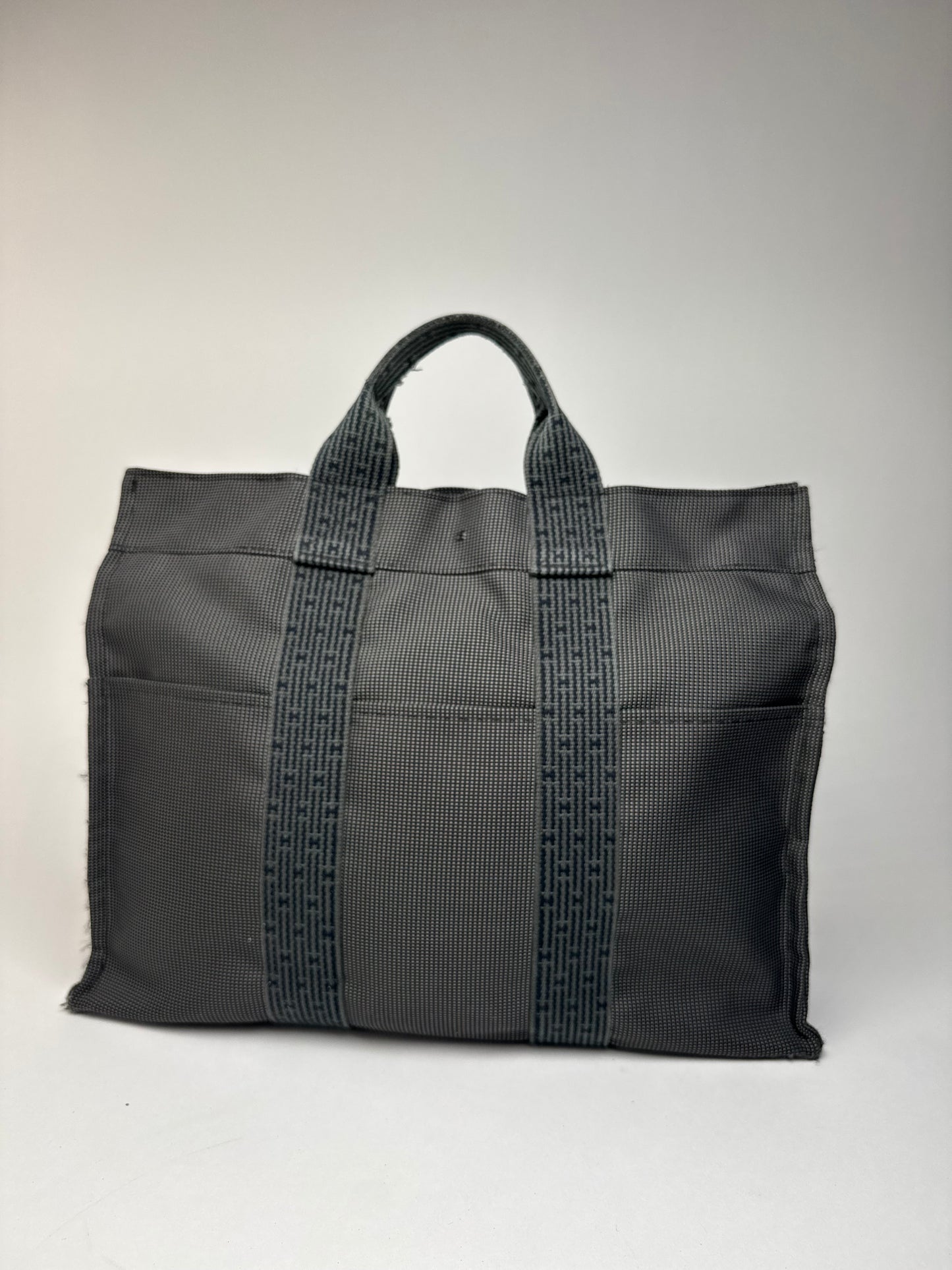 Vintage Hermes Polyester Bag Anthracite
