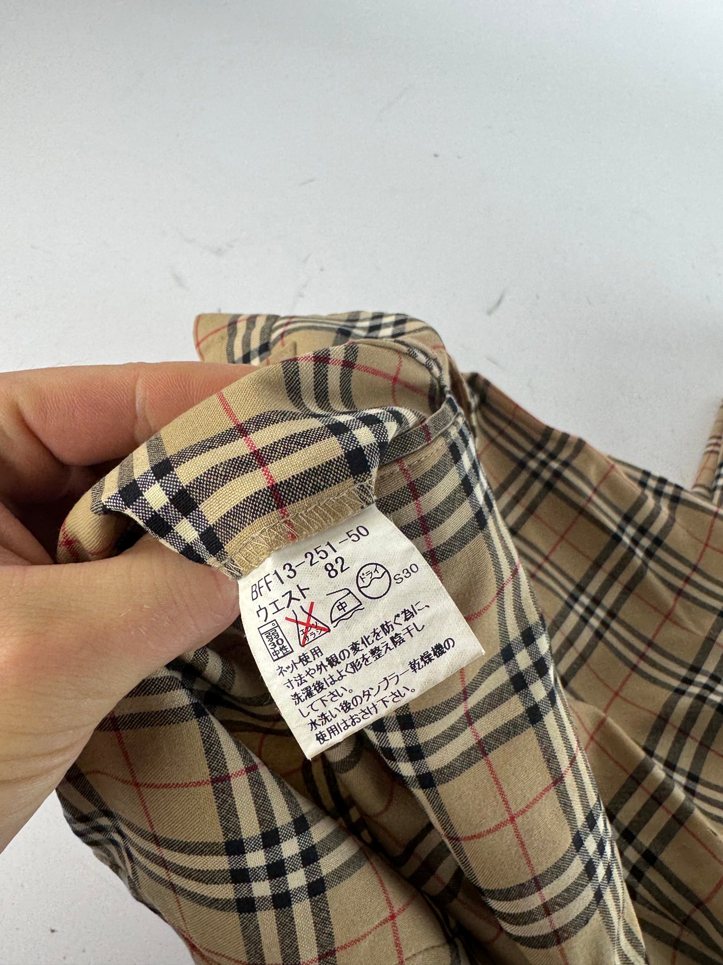 Vintage Burberry Mens Novacheck Pants Beige M