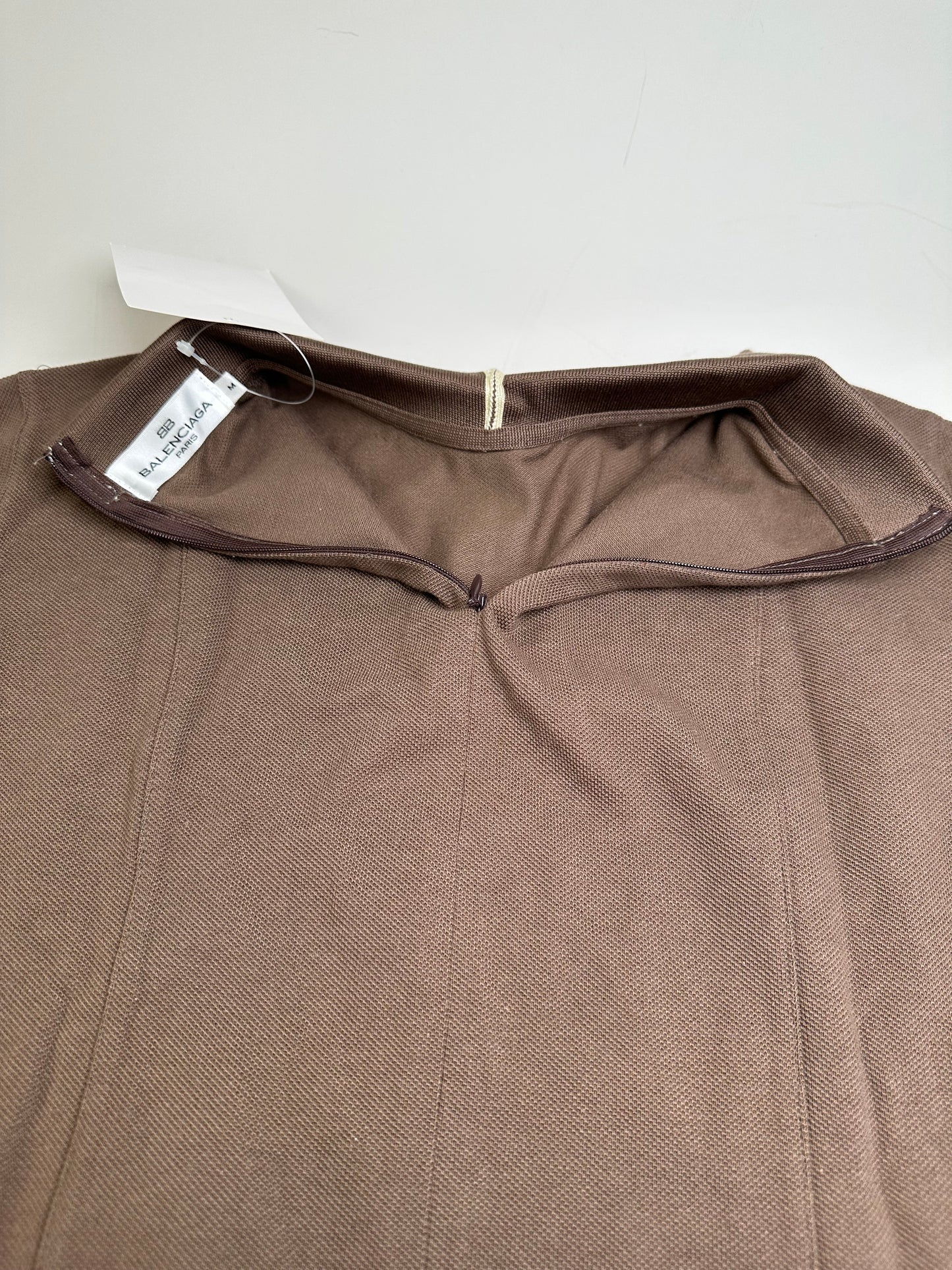 Vintage Balenciaga Cotton Polo Shirt Brown M