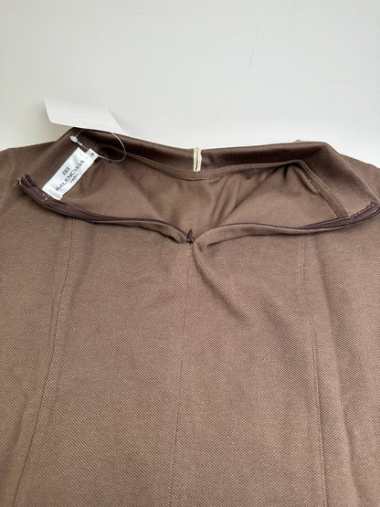 Vintage Balenciaga Cotton Polo Shirt Brown M