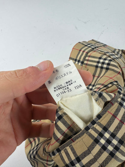 Vintage Burberry Mens Novacheck Pants Beige M