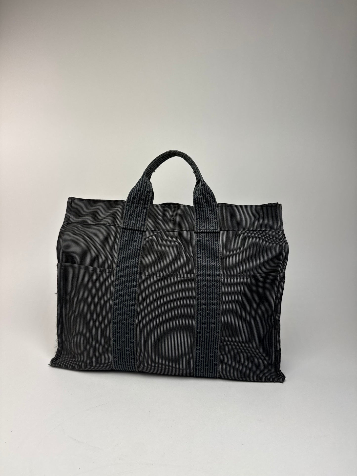 Vintage Hermes Polyester Bag Anthracite