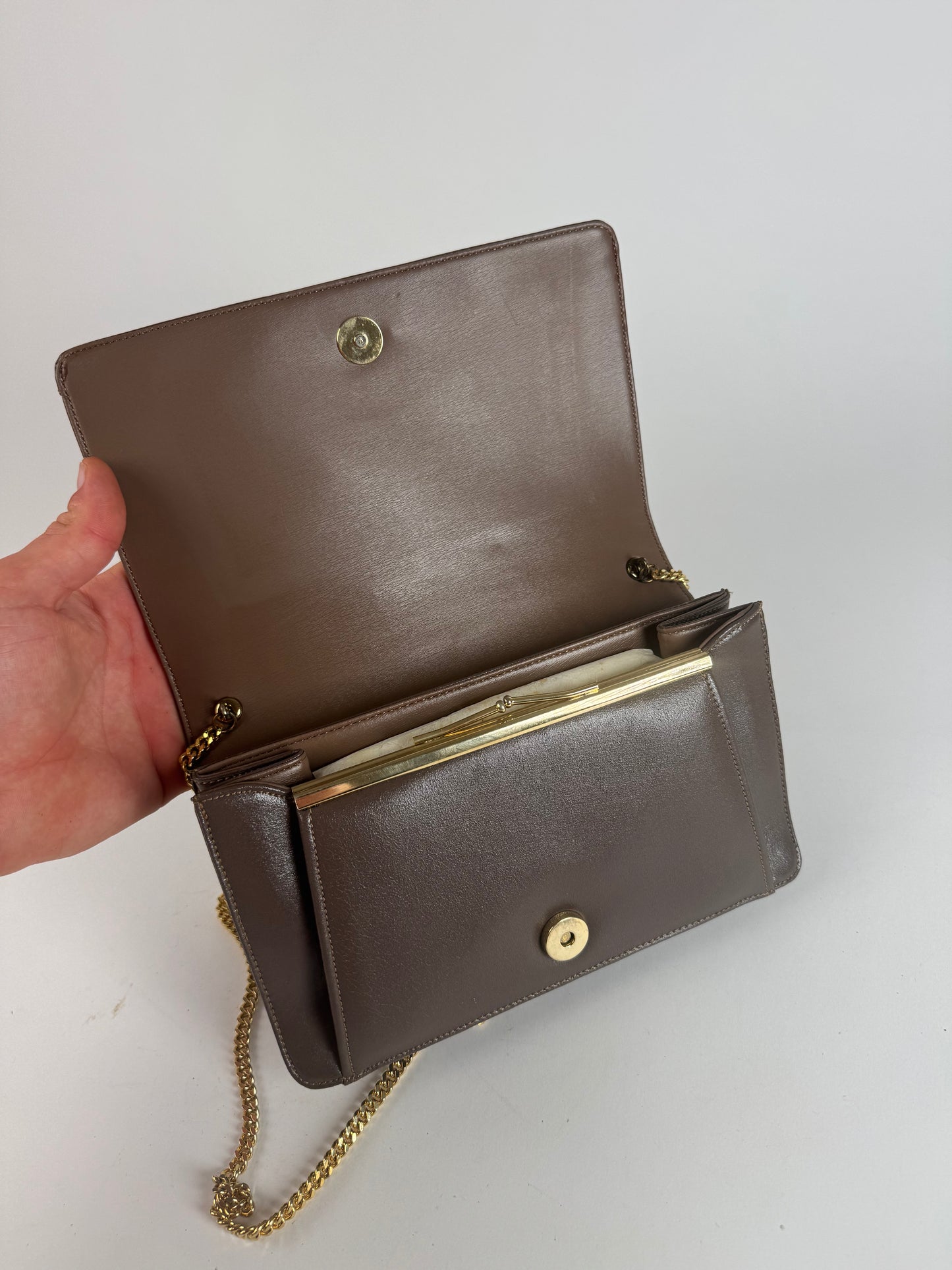 Vintage  Givenchy 4G leather bag brown