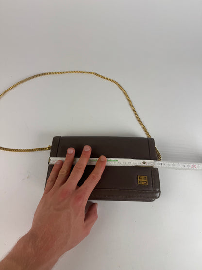 Vintage  Givenchy 4G leather bag brown