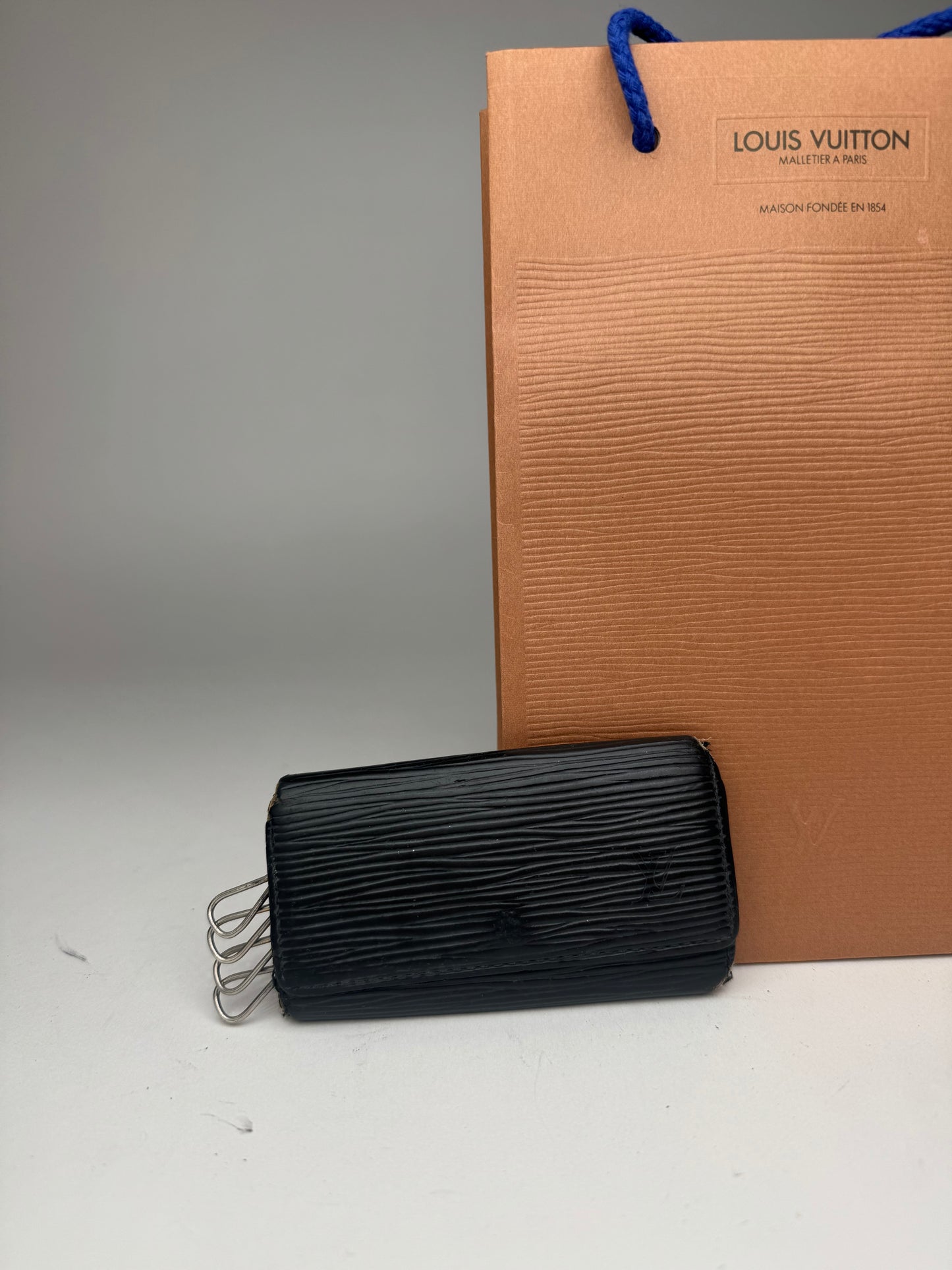 Vintage Louis Vuitton EPI Leather Key Holder Black