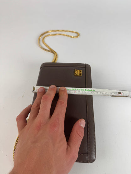 Vintage  Givenchy 4G leather bag brown