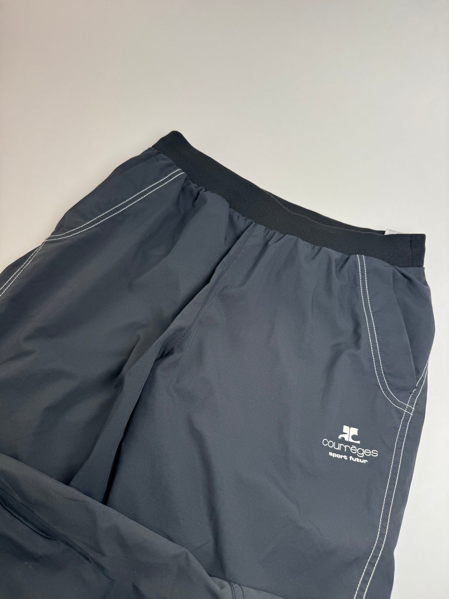 Vintage Courreges Paris Trackpants Black