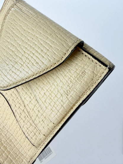 Vintage Loewe Box Alpina Bifold Wallet Late 1990s Light Beige