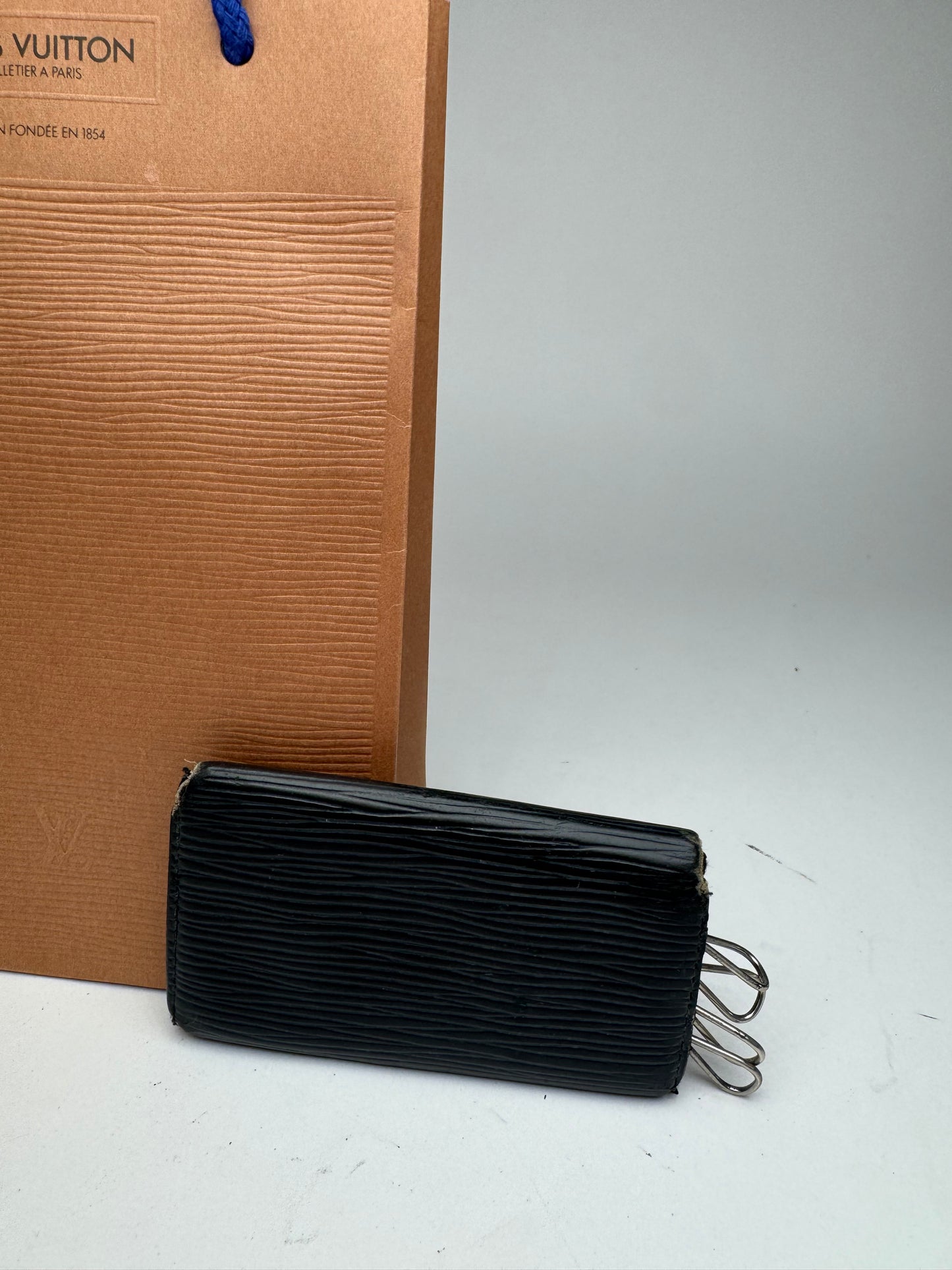 Vintage Louis Vuitton EPI Leather Key Holder Black